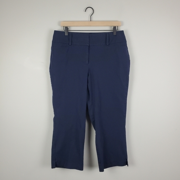 Lane Bryant Navy Blue Crop Dress Pants 14,All Products : American Fashion Style Bags On Sale